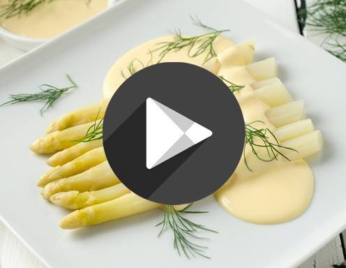 Weißer Spargel mit Sauce Hollandaise Rezept