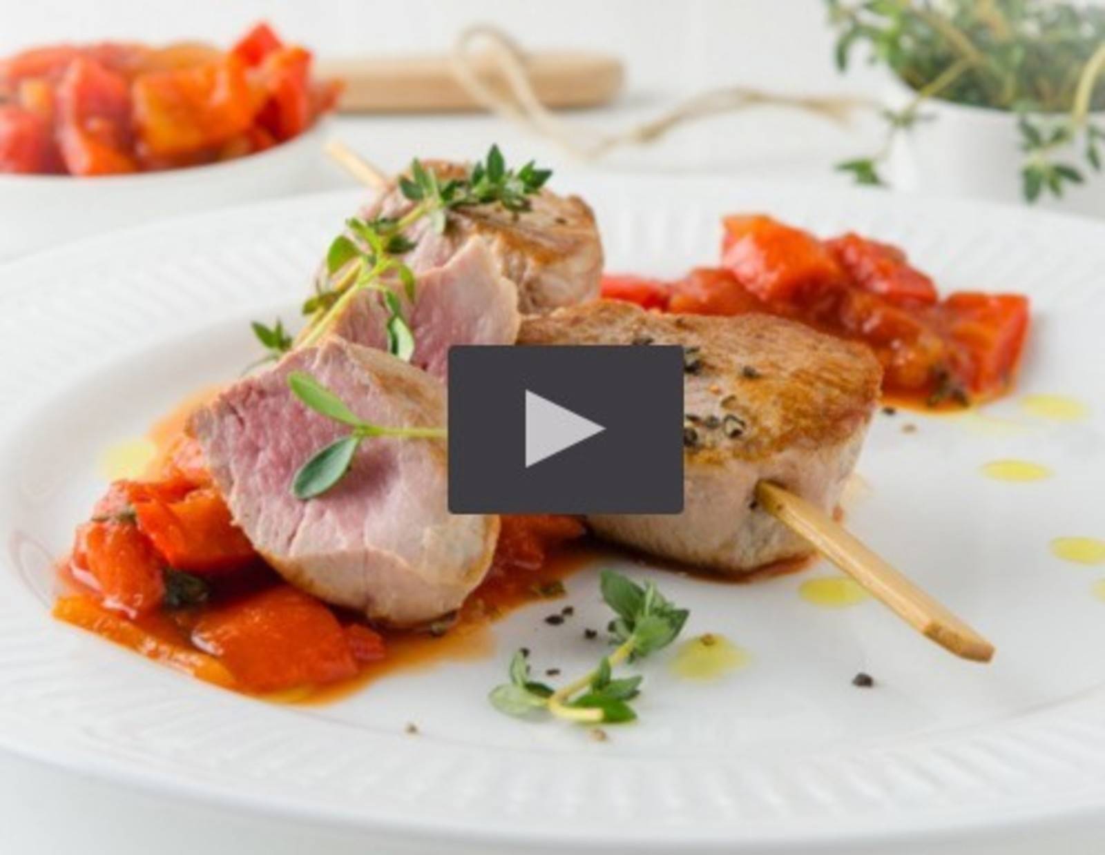 Fleisch-Spieße aus der Heißluftfritteuse