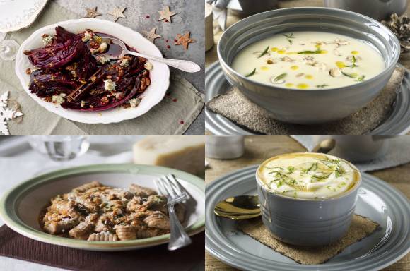 Vegetarisches Weihnachtsmenü mit Maroni-Gnocchi