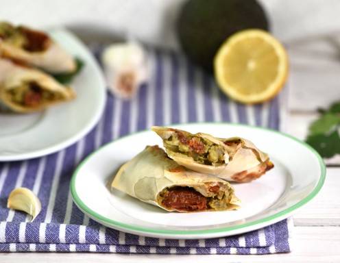 Gebackene Avocado-Frühlingsrollen Rezept