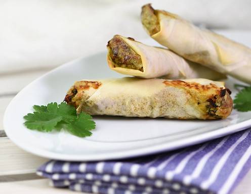 Gebackene Avocado-Frühlingsrollen Rezept