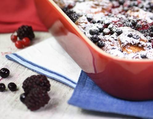 Pinzen-Restl-Auflauf mit Beeren Rezept