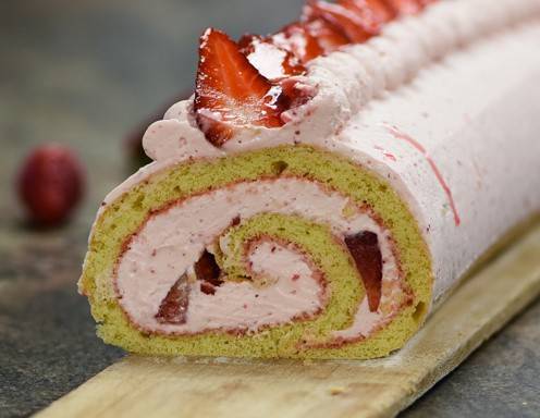 Erdbeerroulade Rezept