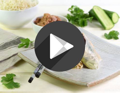 Sommerrollen mit Thunfisch-Gemüse-Fülle