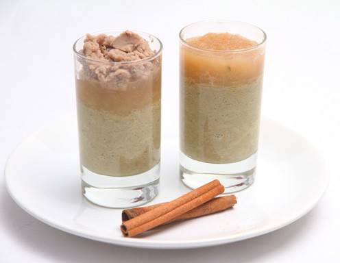 Topfentörtchen mit Maroni und Apfelmus