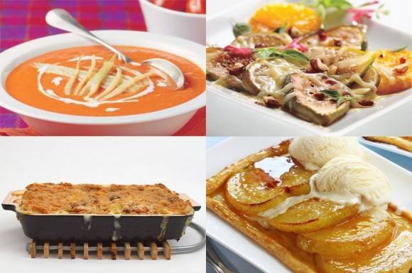 Vegetarisches Wintermenü mit Maroni und Feigen