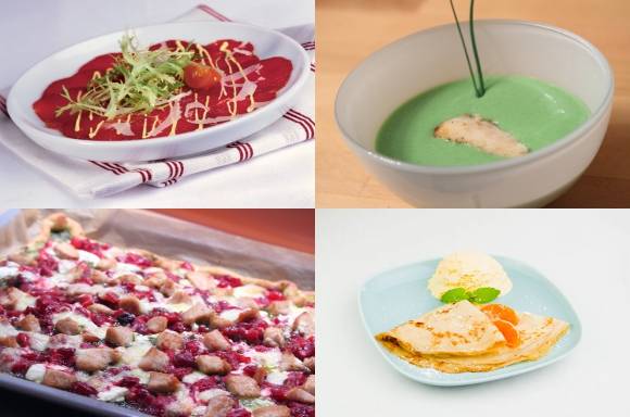 Menü mit Winterpizza
