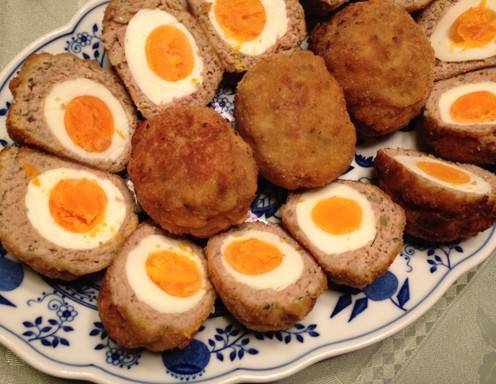 Die Faschierten Eier sind perfekt als Partyhäppchen