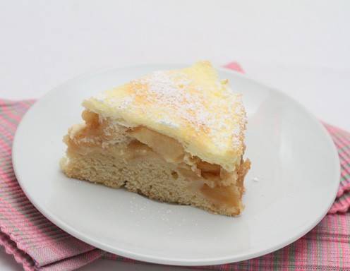 Ein leckeres Apfelkuchen Stück 