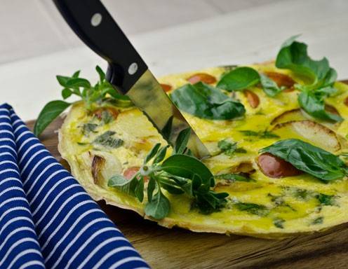 Rezept für Erdäpfeltortilla mit Käse