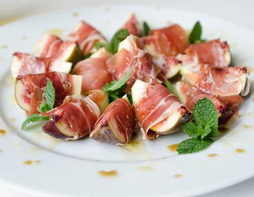 Rezept für Feigen in Parmaschinken gewickelt