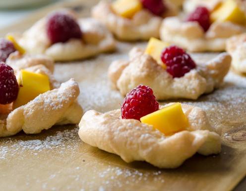 Maracuja-Himbeer-Meringen Rezept