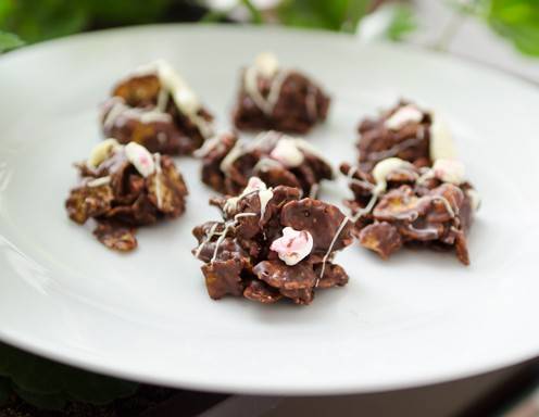 Marshmallow-Schokolade-Cornflakes-Häppchen Rezept