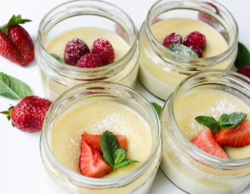 Schokolade-Grün-Tee-Panacotta-Rezept