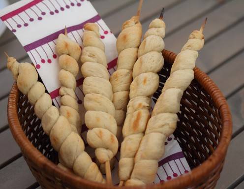 Brot am Spieß Rezept