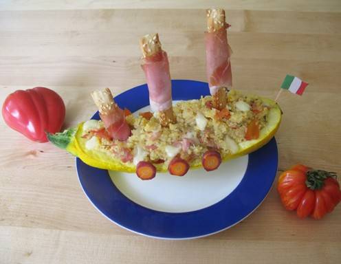 Italienisches Zucchinischiff