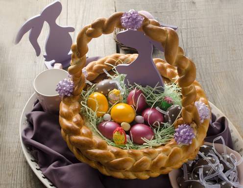 Osterkorb Schritt für Schritt