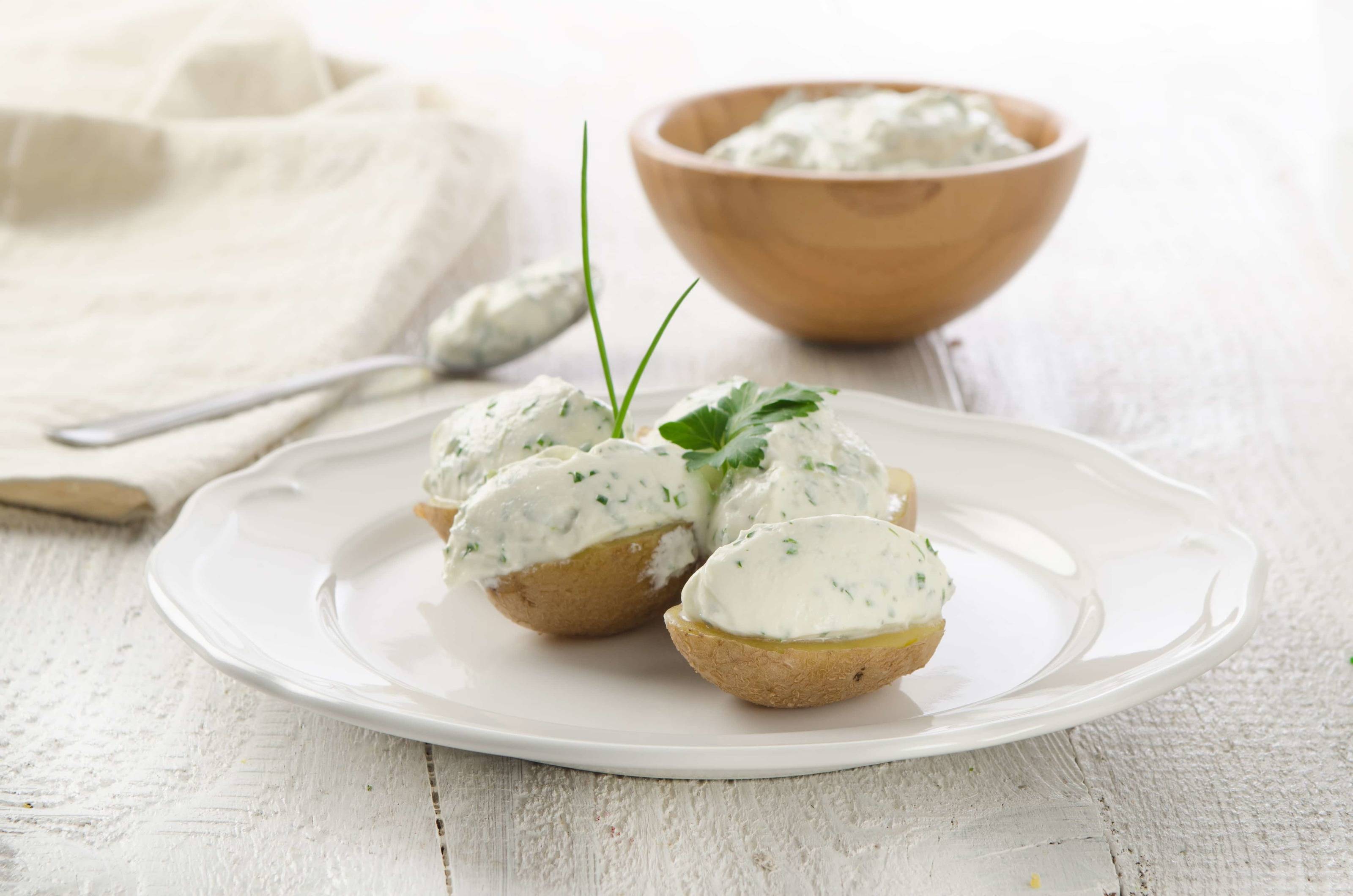 Erdäpfel mit Topfen