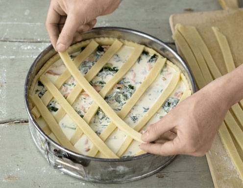 Spinatquiche mit Lachs - Schritt 3