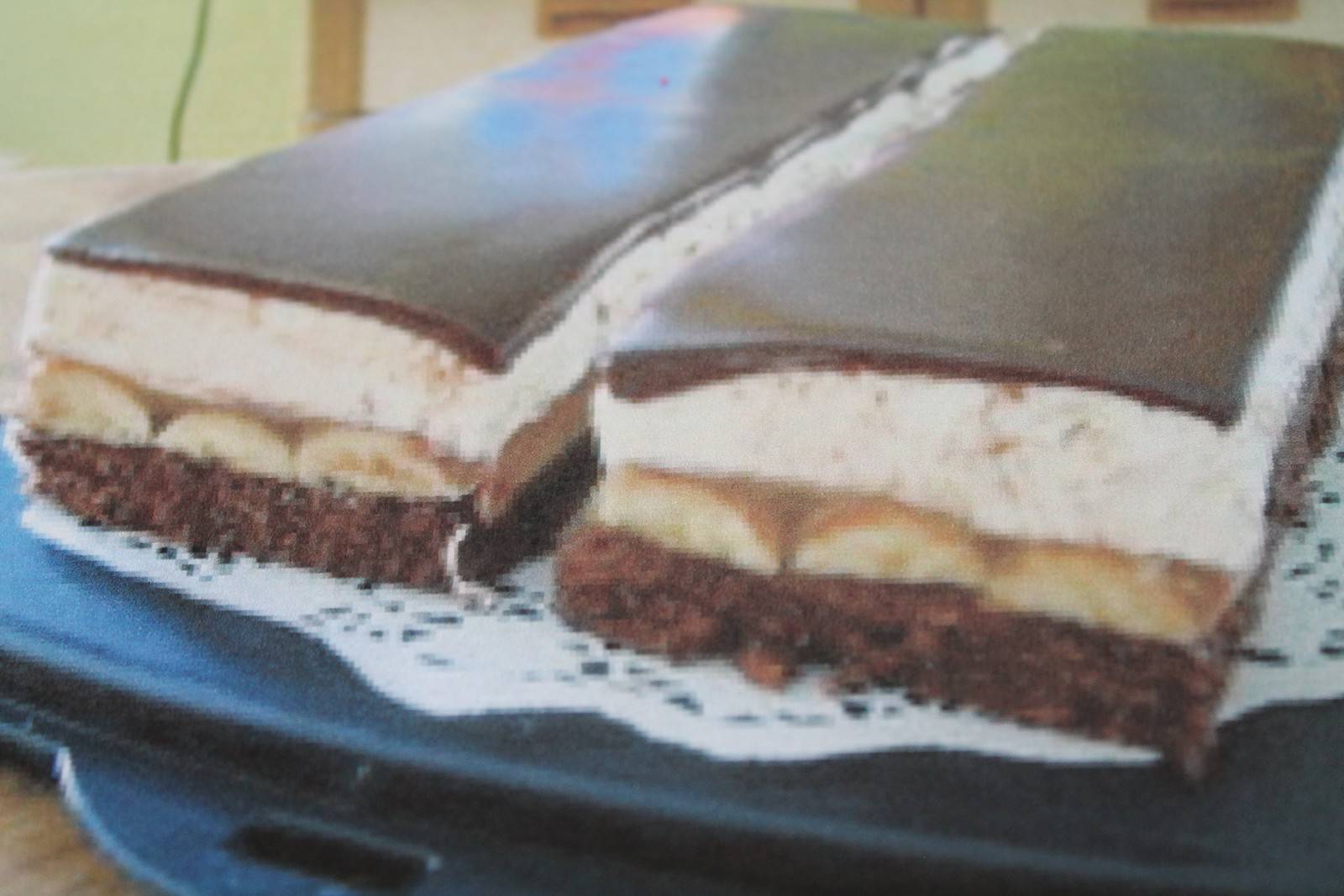 Bananenschnitten mit Schlagobers