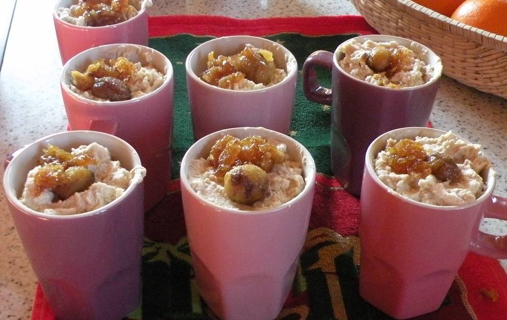 Maroni-Mandarinen Dessert