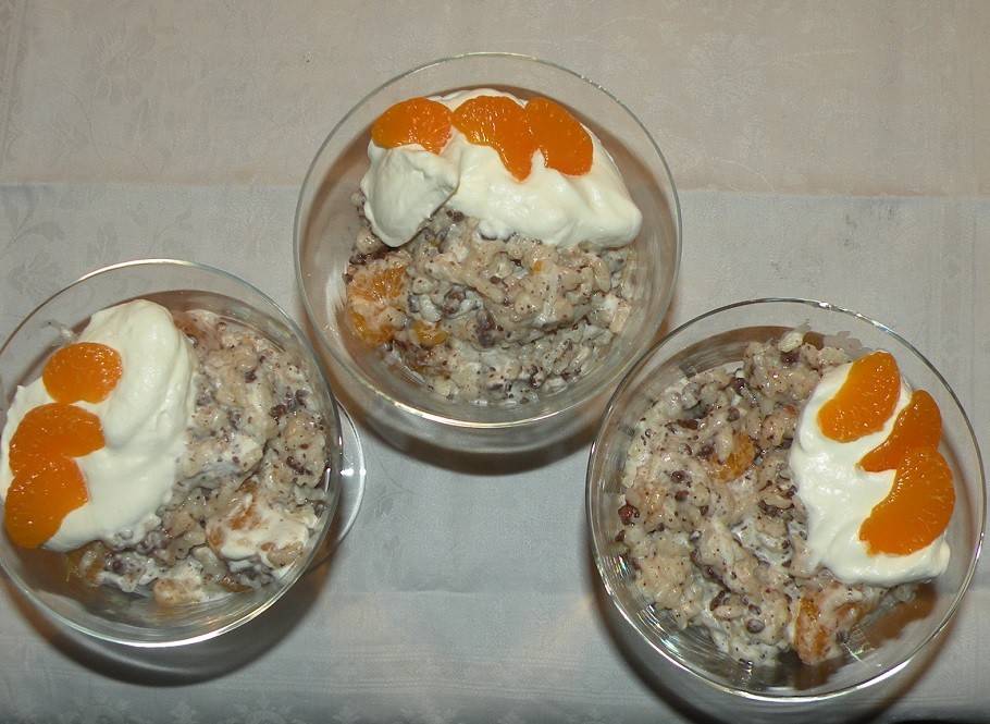 Milchreis mit Schoko und Mandarinen Rezept