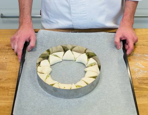 So werden die Stückchen platziert.
