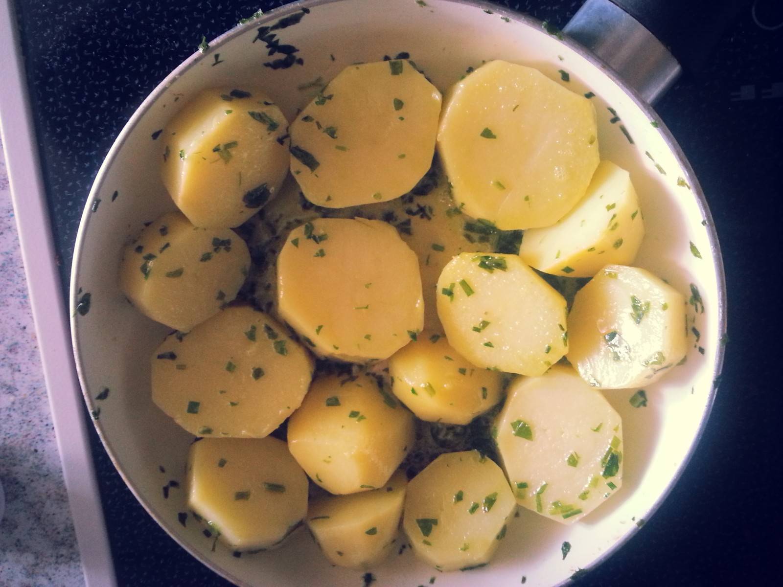 Schnelle Petersilkartoffeln
