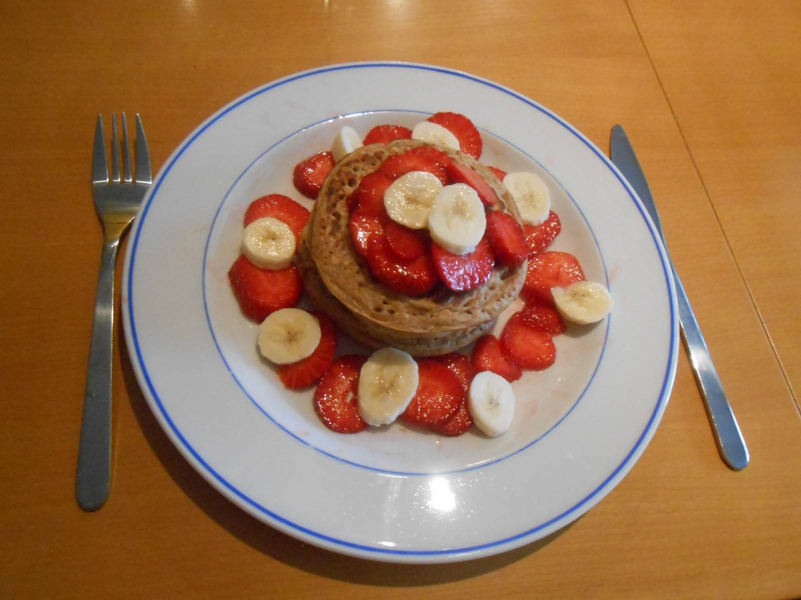 Haferflocken-Vollkorn-Pancakes
