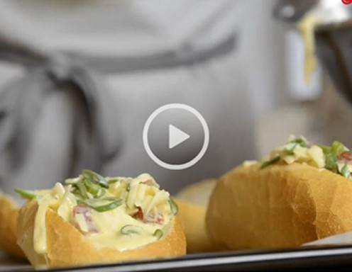 Gefülltes Party-Baguette