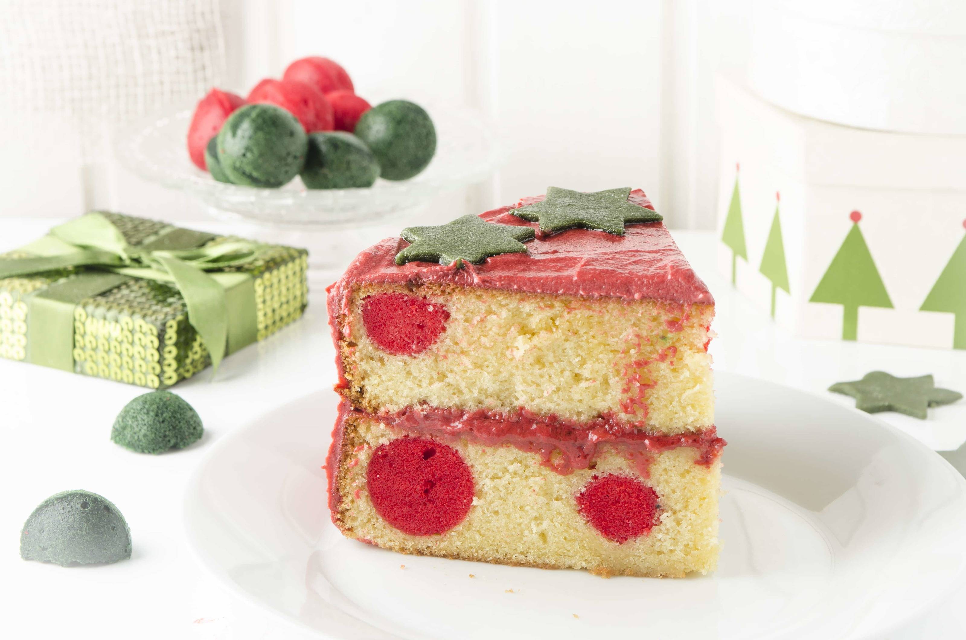 Gepunktete Weihnachtstorte Rezept