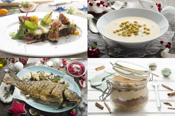Menü mit Weihnachtskarpfen